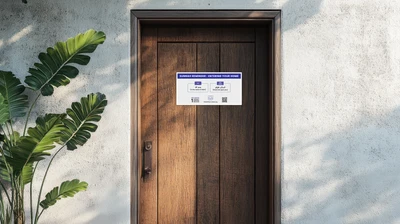 Dua Sticker on Entering Home